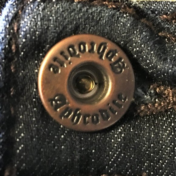 APHRODITE Straight Leg Embellished Pocket Jean  15 - Picture 6 of 11